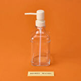 Luis Cam Sıvı Sabunluk - Şeffaf / Bej - 20x8 cm