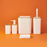 Bath Mina Due 5'li Banyo Seti - Beyaz