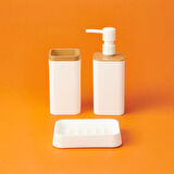 Bath Mina Due 5'li Banyo Seti - Beyaz