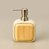 Bath Sau 2'li Banyo Sıvı Sabunluk Seti - Bej / Gri