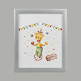 Deco Circus Tablo - Renkli - 28x23 cm