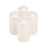 4'lü Bar Fener Mumu - Sedef - 3,8x8 cm