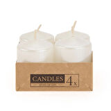 4'lü Bar Fener Mumu - Sedef- 3,8x5 cm