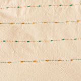 Soft Elias İpliği Boyalı Çift Kişilik Nevresim Takımı - Ekru