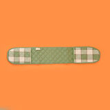 Toscana Uzun Fırın Eldiveni - Ekru / Yeşil - 16x85 cm