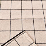 Trallies Runner - Ekru / Siyah - 45x150 cm