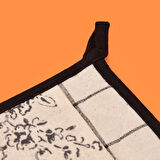 Evora Tutaç - Ekru / Siyah - 15x20 cm