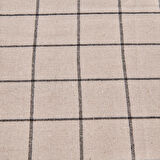 Trallies Masa Örtüsü - Ekru / Siyah - 150x220 cm