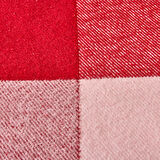 Soft Vintera Pamuklu Tek Kişilik Battaniye - Kırmızı / Yeşil - 150x200 cm