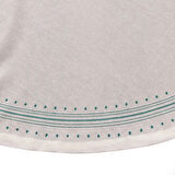 Soft Nova Yuvarlak Masa Örtüsü - Ekru - 150x150 cm