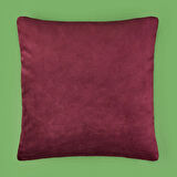 Soft Shiney Kırlent - Mürdüm - 40x40 cm