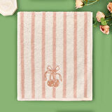 Soft Bemba El Havlusu - Ekru / Pembe - 30x50 cm