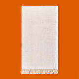 Soft French Cottage Twin Çiçek Desenli Yüz Havlusu - Ekru - 50x90 cm