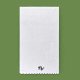 Soft French Cottage Onda Yüz Havlusu - Ekru / Siyah - 50x90 cm