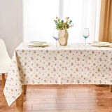 Fans Masa Örtüsü - Beyaz / Renkli - 150x220 cm