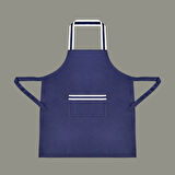 Gabardin Mutfak Önlüğü - Lacivert - 65x80 cm