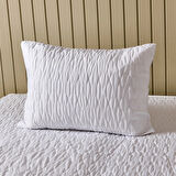 Soft Sıvı Geçirmez Kapitoneli Yastık Alezi - Beyaz - 50x70 cm