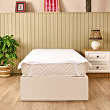 Soft Nando Basic Lastikli Alez - Beyaz - 100x200 cm