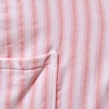 Soft Kimono Çizgili Kadın Bornoz - Beyaz / Pembe - L / XL