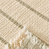 Soft Serena Çift Kişilik Yatak Örtüsü - Ekru / Haki - 230x250 cm