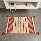 Soft Line Tufting Banyo Paspası - Ekru - 60x90 cm