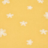 Soft Granny Summer Çiçek Nakışlı Kırlent - Hardal - 45x45 cm