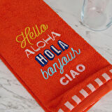 Soft Hola Mutfak Havlusu - Turuncu - 40x66 cm