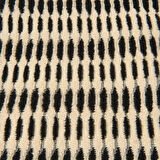 Soft Greta Yüz Havlusu - Ekru / Siyah - 50x90 cm