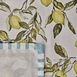 Soft Lime Cello Elvid Masa Örtüsü - Renkli - 140x220 cm