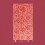 Soft Granny Summer Flos Yüz Havlusu - Gülkurusu - 50x90 cm