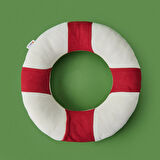 Soft Can Simidi Figürlü Yastık - Beyaz - 36x36 cm