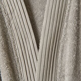 Soft Kadife Banyo Havlusu - Ekru - 70x140 cm