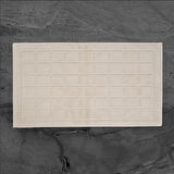 Soft Kare 2'li Banyo Paspası - Ekru - 60x100 cm + 50x60 cm