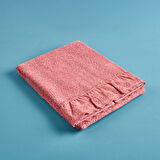 Soft Fırfırlı Yüz Havlusu - Gülkurusu - 50x90 cm