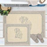 Soft Nemi 2'li Banyo Paspası - Gri - 60x100 cm + 50x60 cm