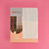 Soft Sarı Yoğunluklu Fon Perde - Renkli / Sarı - 140x270 cm