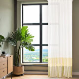 Soft Bej Yoğunluklu Fon Perde - Renkli / Bej - 140x270 cm