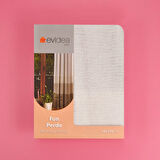 Soft Bej Yoğunluklu Fon Perde - Renkli / Bej - 140x270 cm