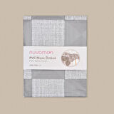 Kare Pvc Masa Örtüsü - Antrasit - 140x140 cm