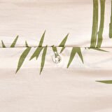 Soft Blad Çift Kişilik Nevresim Takımı - Ekru / Yeşil