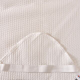Soft Minik Kapitoneli Tek Kişilik Sıvı Geçirmez Lastikli Alez - Beyaz - 100x200 cm