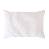 Soft Thunder Kapitoneli Yastık Alezi - Beyaz - 50x70 cm