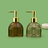 Cam Sıvı Sabunluk - Asorti - 8x14 cm