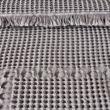 Soft Nako Çift Kişilik Yatak Örtüsü - Gri - 220x240 cm