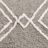 Soft Tufting Nora Banyo Paspası - Gri - 60x90 cm