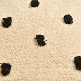 Soft Tufting Vira Banyo Paspası - Ekru / Siyah - 60x90 cm