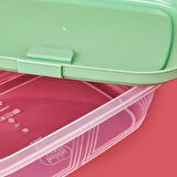 Life Dikdörtgen Push Up Saklama Kabı - Asorti - 2 lt