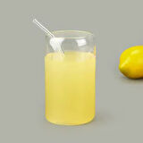 Pipetli Borosilikat Cam Bardak - Şeffaf - 330 ml