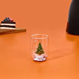 Kitchen Borosilikat Ağaç Desenli Kupa - Renkli - 300 ml