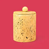 Bath Traverten Görünümlü Çöp Kovası - Bej - 2 lt